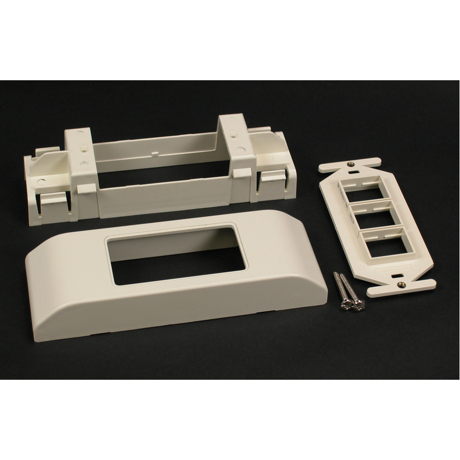 Wiremold Mounting Bracket for Cable Raceway - Ivory