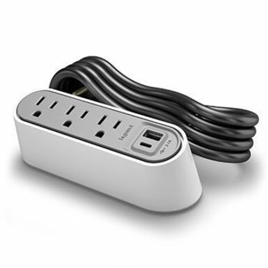 Wiremold Desktop Power Center Series - Power Center Slim - 6ft Cord - White