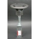 Wiremold RC7 Multi-Service Poke-Thru Assembly, Gray