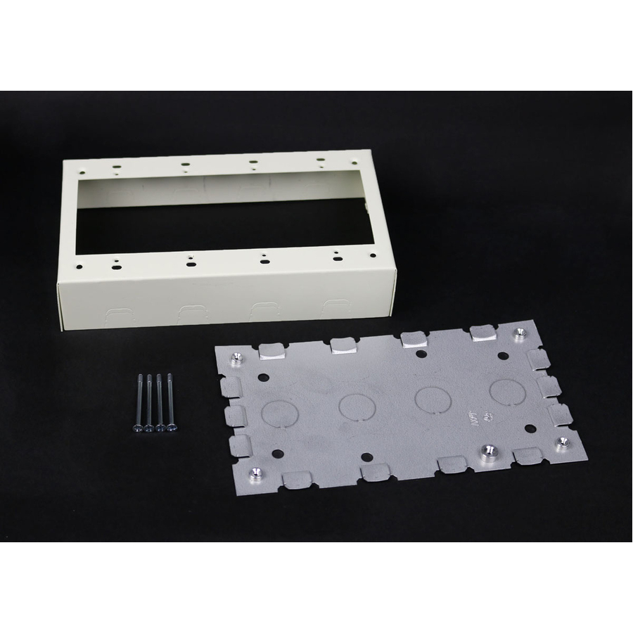 Wiremold 500/700 Four-Gang Switch and Receptacle Box Fitting