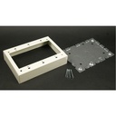 Wiremold 500/700 Three-Gang Shallow Switch and Receptacle Box Fitting