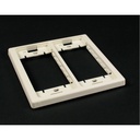 Wiremold V2450 Mounting Bracket for Cable Raceway, Faceplate, Communication Module - Ivory