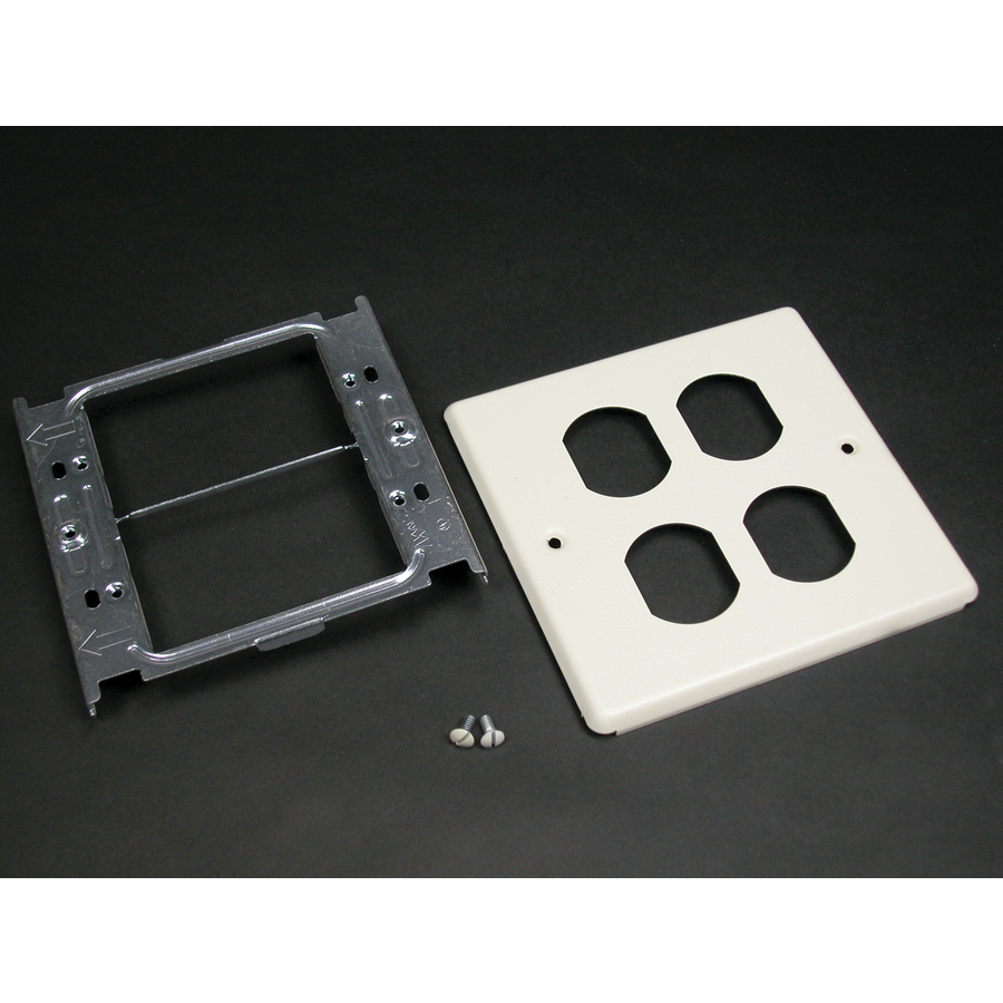 Wiremold 4047 Two-Gang Cover Two Duplex Receptacles Fitting