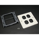 Wiremold 4047 Two-Gang Cover Two Duplex Receptacles Fitting