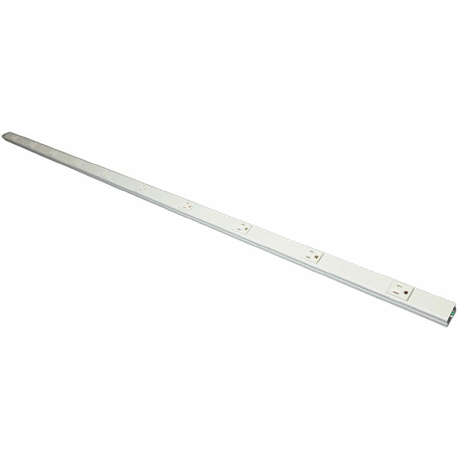 Wiremold Plugmold Hard-Wired Multi-Outlet Strip, Ivory