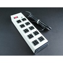 Wiremold Plug-In Outlet Center 10-Outlet Power Strip