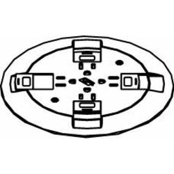 Wiremold RC9 Single-Service Poke-Thru Device Finish Flange and Slide Holder Assembly