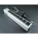 Wiremold Plug-In Outlet Center 8-Outlet Power Strip - 6ft Power Cord