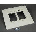 Wiremold WSB07-2AWH Mounting Bracket for Gang Box - White