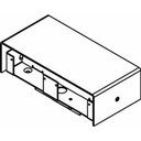 Wiremold RC91GHBTC Series Poke-Thru Insert With Double-Width Service Head