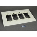 Wiremold WSA07-4AWH Mounting Bracket for Gang Box - White