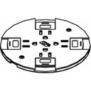 Wiremold Rc9 Single-Service Poke-Thru Device Nonmetallic Slide Holder Assembly
