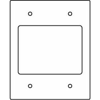 Wiremold RFB9 and RFB11 Series Communication Device Plate