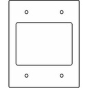 Wiremold RFB9 and RFB11 Series Communication Device Plate