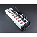 Wiremold Plug-In Outlet Center 8-Outlet Power Strip