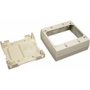 Wiremold Eclipse Series Two-Gang Device Box Fitting - Ivory