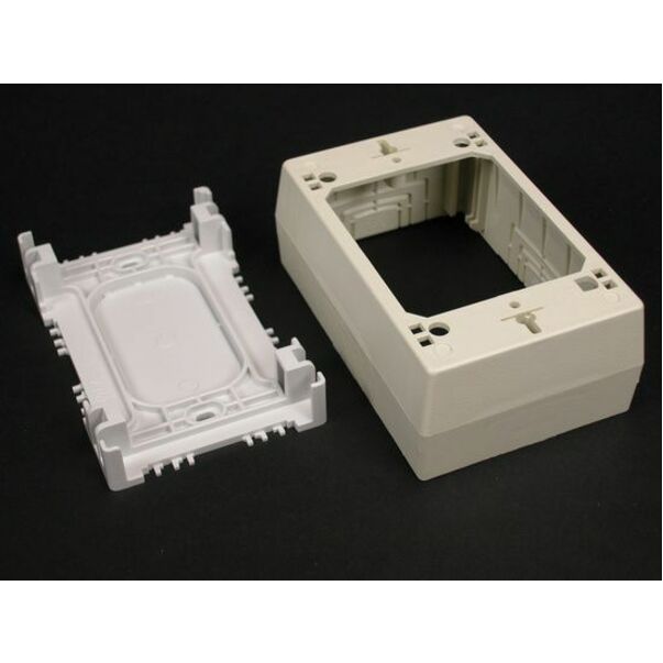 Wiremold Eclipse Series One-Gang Device Box Fitting - White