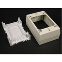 Wiremold Eclipse Series One-Gang Device Box Fitting - White