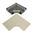Wiremold 4000 Radiused Full Capacity Flat Elbow Fitting