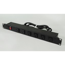 Wiremold Plug-In Outlet Center 6-Outlet Power Strip