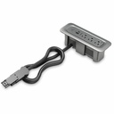 Wiremold ModPower Unit - Module Power Unit - 3 Outlet - Magnesium