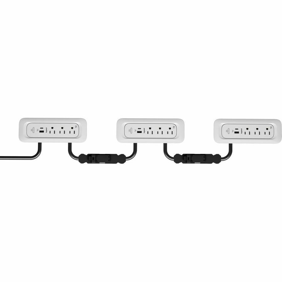 Wiremold ModPower Series - Middle Unit In Surface - 3ft Cord - White