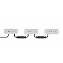Wiremold ModPower Series - Middle Unit In Surface - 3ft Cord - White