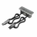 Wiremold ModPower Series - Middle Unit In Surface - 3ft Cord - Magnesium