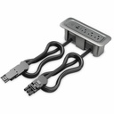 Wiremold ModPower Series - Middle Unit In Surface - 3ft Cord - Magnesium