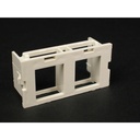 Wiremold CM 2A Unloaded Single AMP Netconnect Module