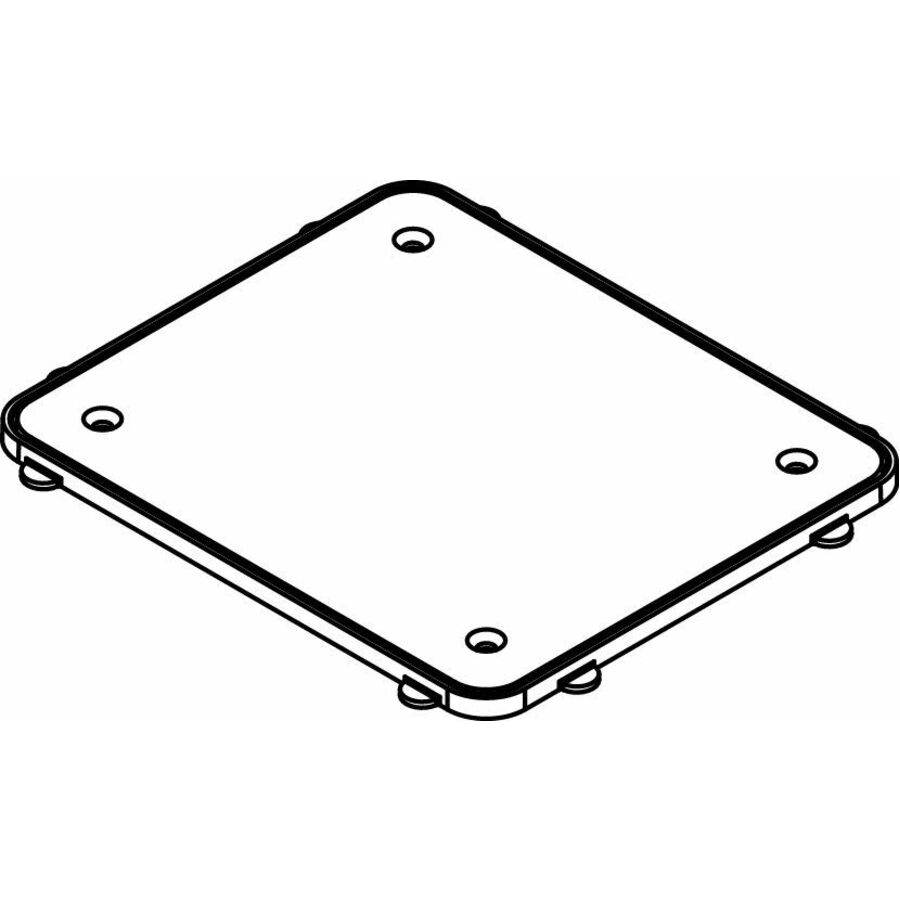 Wiremold EFBFF Furniture Feed Floor Box Bare Concrete and Terrazzo Ring