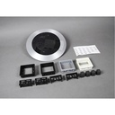 Wiremold AV3 Poke-Thru Finish Flange And Slide Holder - All Aluminum Colored