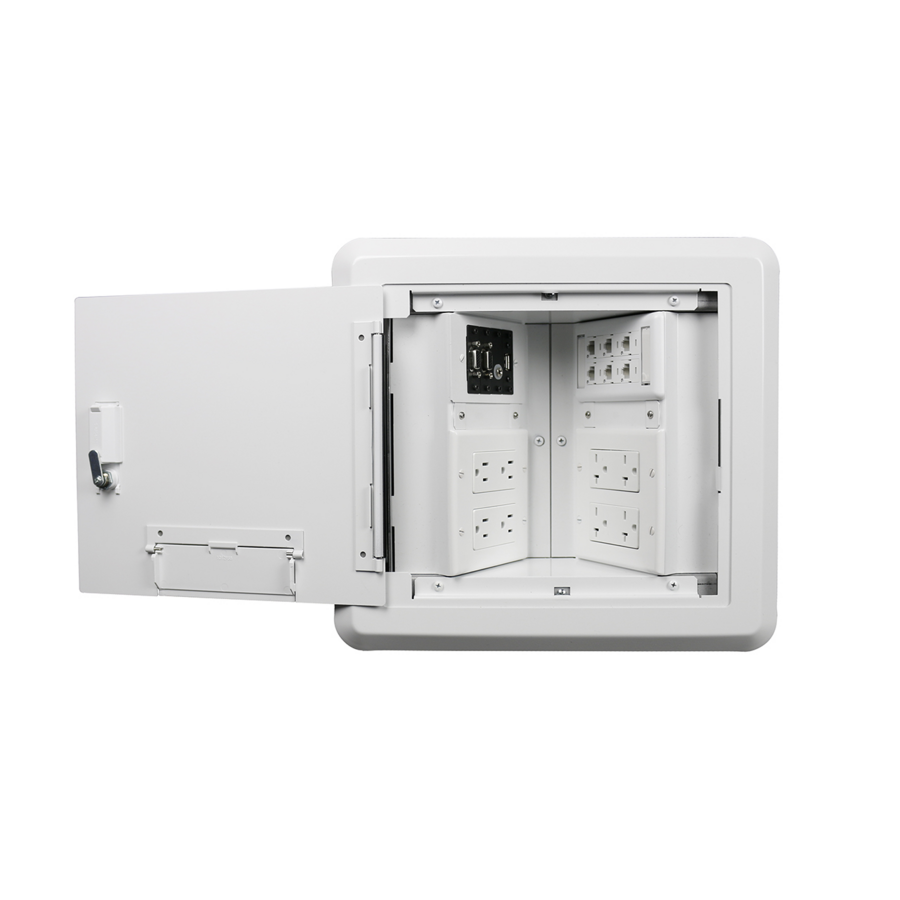 Wiremold Evolution Series 8-Gang Hinged Wall Box