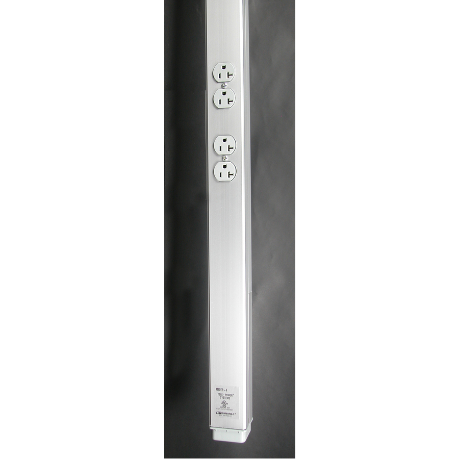 Wiremold AMDTP-4 Series Aluminum Tele-Power Pole