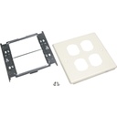 Wiremold 4047 Two-Gang Cover Two Duplex Receptacles Fitting