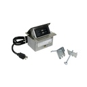 Wiremold Cord Ended deQuorum Single Flip Up Unit with USB