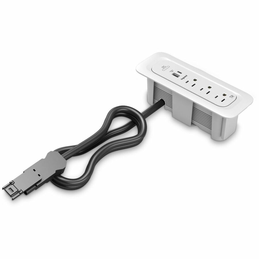 Wiremold ModPower Series - End Unit In Surface - 3ft Cord - White
