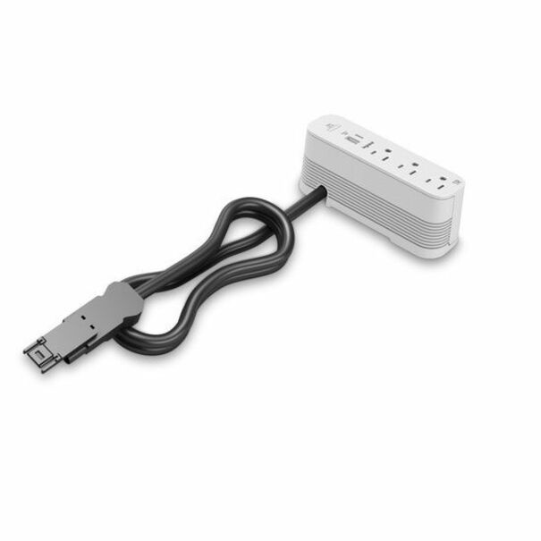 Wiremold ModPower Series On-Surface End Module Power - White