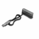 Wiremold ModPower Series - End Unit with On Surface - 3ft Cord - Magnesium
