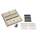 Wiremold CM Double-Gang Angled Faceplate