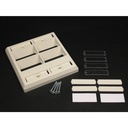 Wiremold CM Double-Gang Angled Faceplate