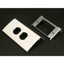 Wiremold DS4000 Single Channel Duplex Device Plate Fitting