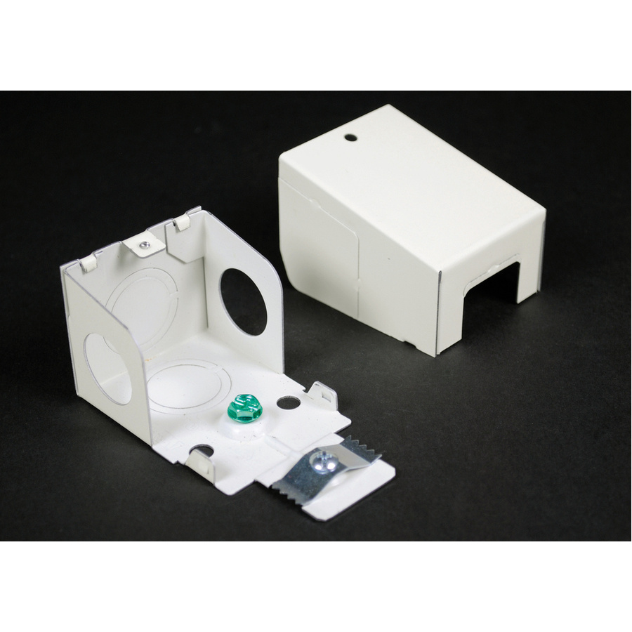 Wiremold 2000 Entrance End Fitting Black 1/2in and 3/4in Knock-Outs