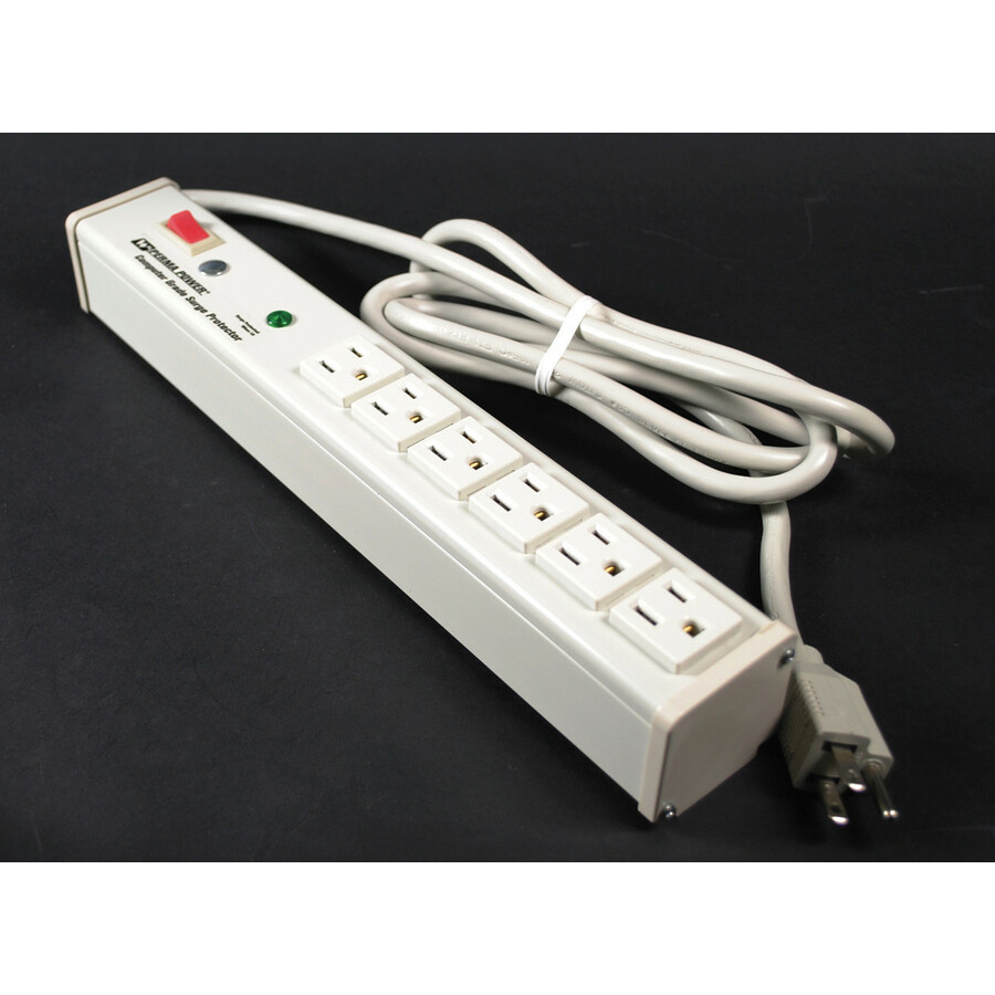 Wiremold Perma Power 6-Outlet Surge Suppressor/Protector