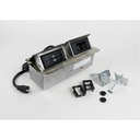 Wiremold Cord Ended deQuorum Dual Flip-Up Unit with USB