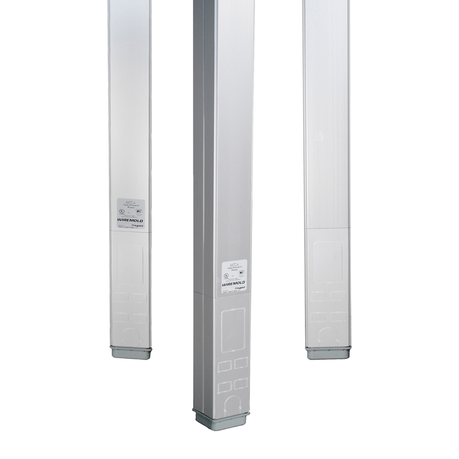 Wiremold AMTC-412 - AMTC-4 Series Vertical Drop Aluminum Pole