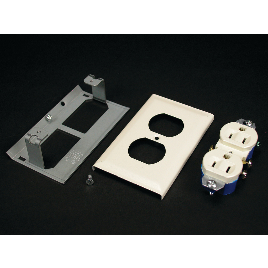 Wiremold 3000 Duplex Grounding Receptacle Cover Fitting