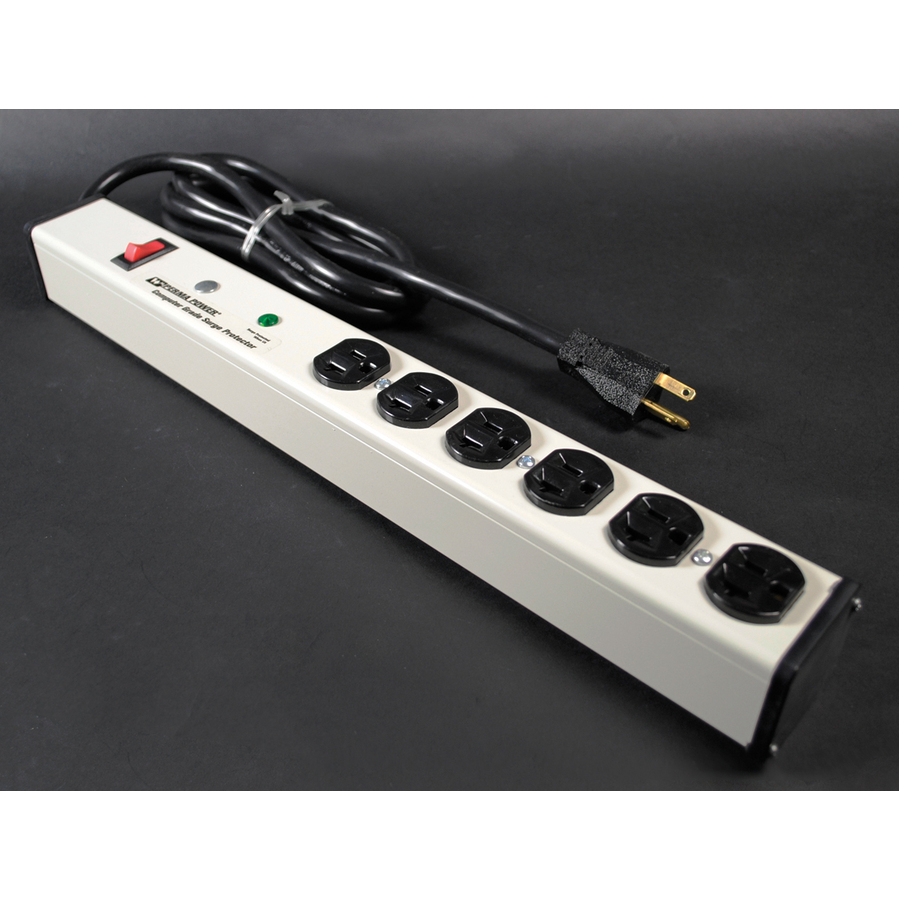 Wiremold Perma Power 6-Outlet Surge Suppressor/Protector