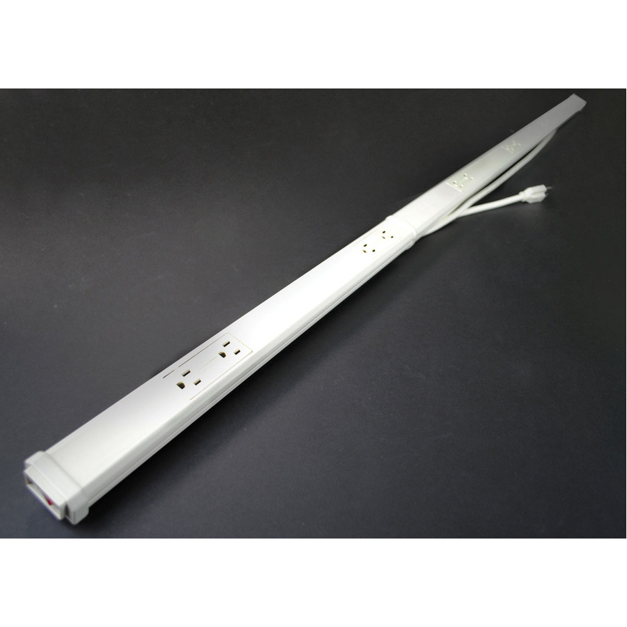 Wiremold Plug-In Outlet Center Unit / Polymeric/120V/15A/72" Long/12 O/L /6' Cord