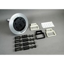 Middle Atlantic AMD8ATC Assembled Communications Poke-Thru Device - Black